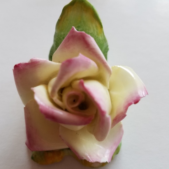 COALPORT Dining Coalport Porcelain Rose Dinner Table Cardholder